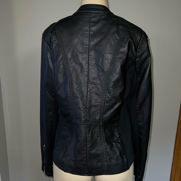 Faux Leather Biker Jacket - Picture 4 of 6